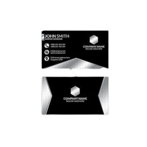 Business Card with Silver Print - Digital