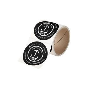 Round Labels Semi Glossy Paper With Lamination 1000 Labels/Roll