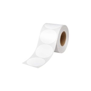 Round Labels Semi Glossy Paper Without Lamination 1000 Labels/Roll