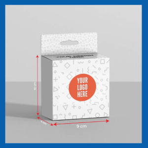 Flat square box with hanger H 10 X W4 X L9Cm